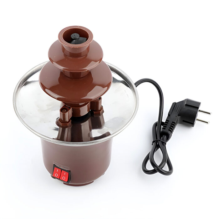BD-017 Electric 3-Tier Mini Chocolate Fondue Fountain —An Elegant Addition to Your Dessert Table - Image 1