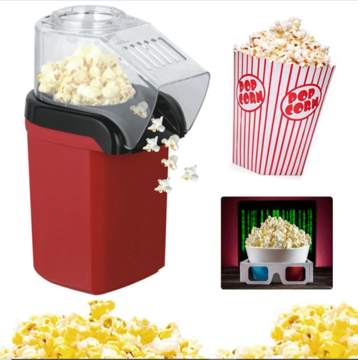 1200W Oil Free Popcorn Maker Machine with Measuring Cup - Image 10