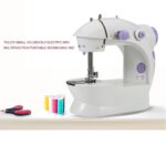Electric Mini Sewing Machine Home Hand Machine Lock Stitch Adjustment With Light Handheld Portable Machine - Image 3