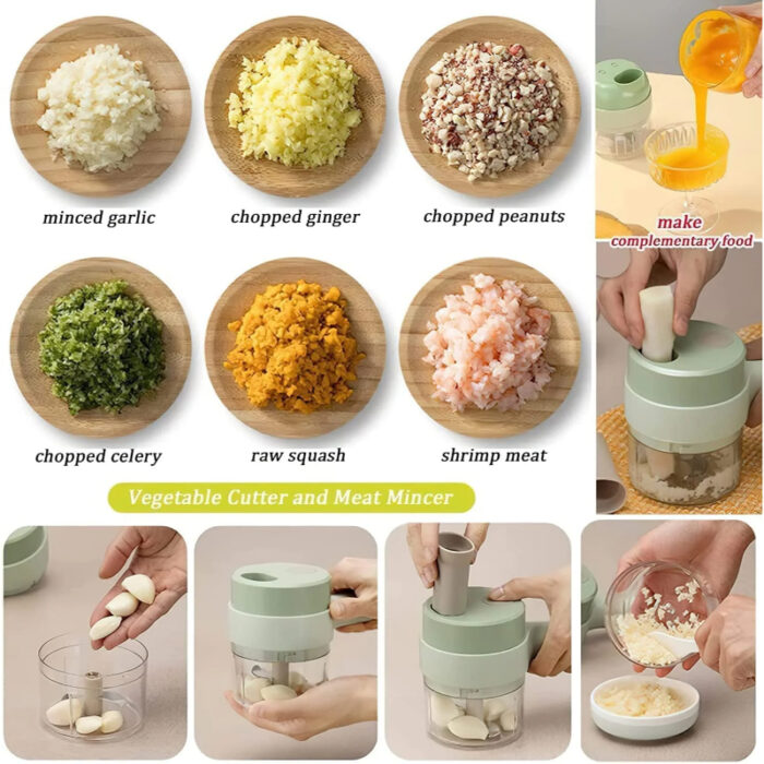 Multi-Functional 4 In 1 Electric Handheld Cooking Hammer Food Chopper - Image 4