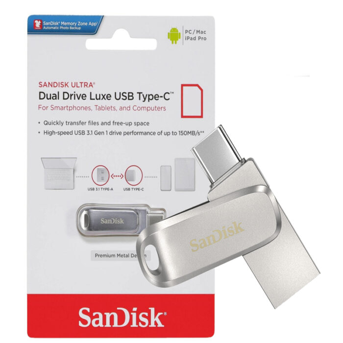 SanDisk Ultra Dual Drive Luxe USB 3.1 USB Gen 1 Type-C 32GB/64GB Flash Disk - Image 2