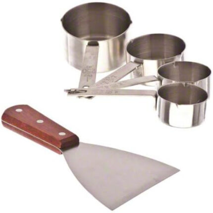 Multi-Purpose Wooden Handle Stainless-Steel Slant Edges Scraper