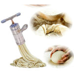 Mini Portable Manual Operation Stainless Steel Pasta Maker With 3 Press Molds - Image 8