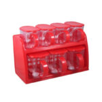 Premium Quality 2 Tier Set Of 7 Jars Spice Rack - Image 3