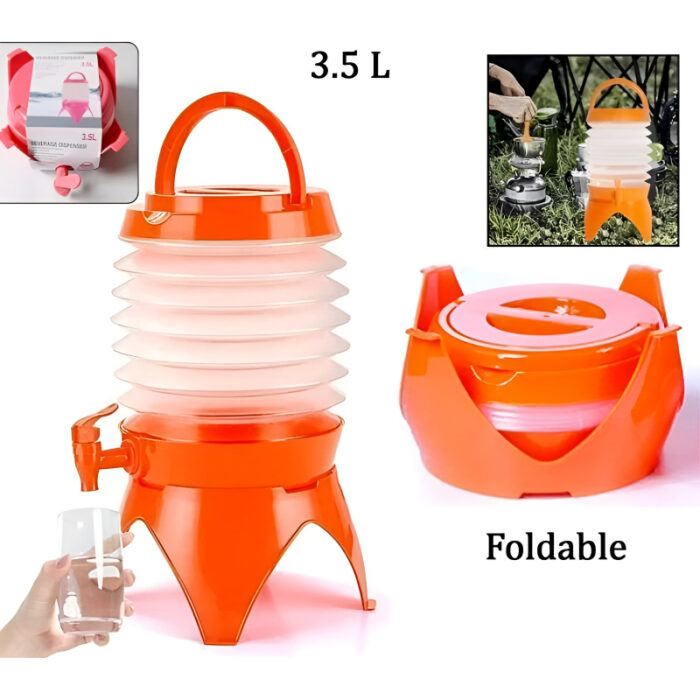 3.5-Liter Mini Portable Manual Foldable Multi-Purpose Beverage Dispenser - Image 10
