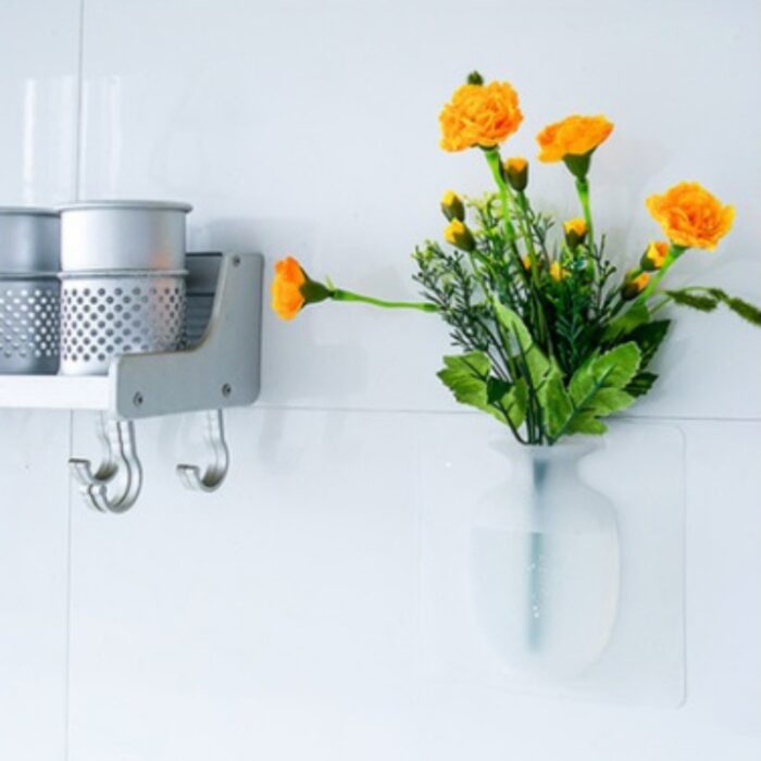 Sticky Vase Wall Mounted Plant Holder Decorative Flower Display Vase Wall Decor - Image 11