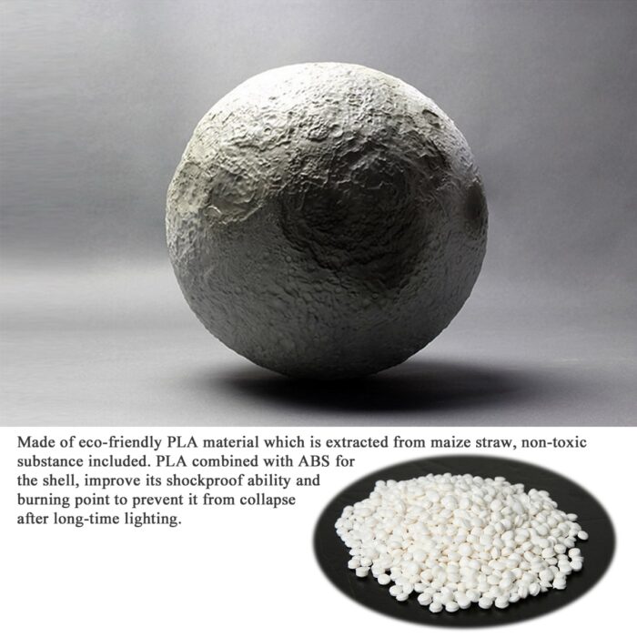 3D Magical Moon LED Night Light Desk Lamp USB Rechargeable 7 Light Colors For Home Decoration - Image 5
