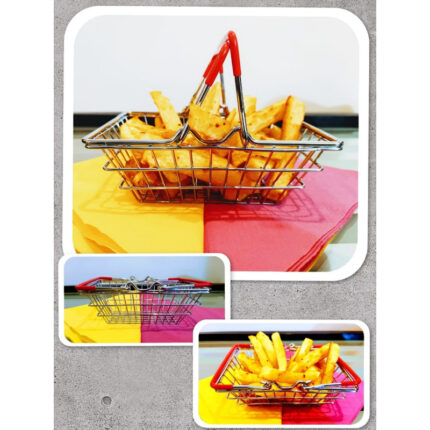 Mini Multi-Purpose Portable Stainless Steel Hand Carry Fry Basket