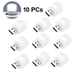 Pack of 10 Mini USB LED Night Lights – Compact Plug-in Lamps for Bedroom, Office, and Travel - Image 4