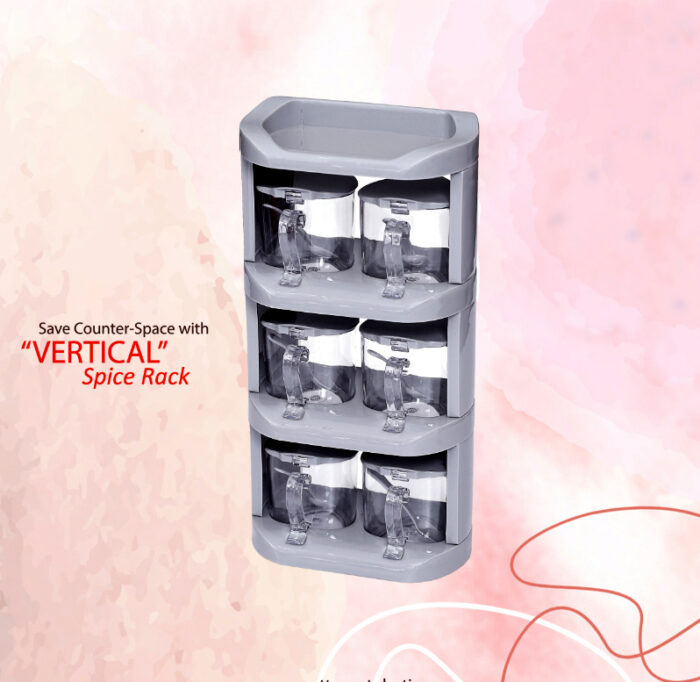 Pretty Neat 4 Tier New Vertical Style Spice Rack 6 PCs Set - Image 5
