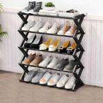 5 Layers X-Type Foldable Fashion Shoe Organizer Stand - Image 3
