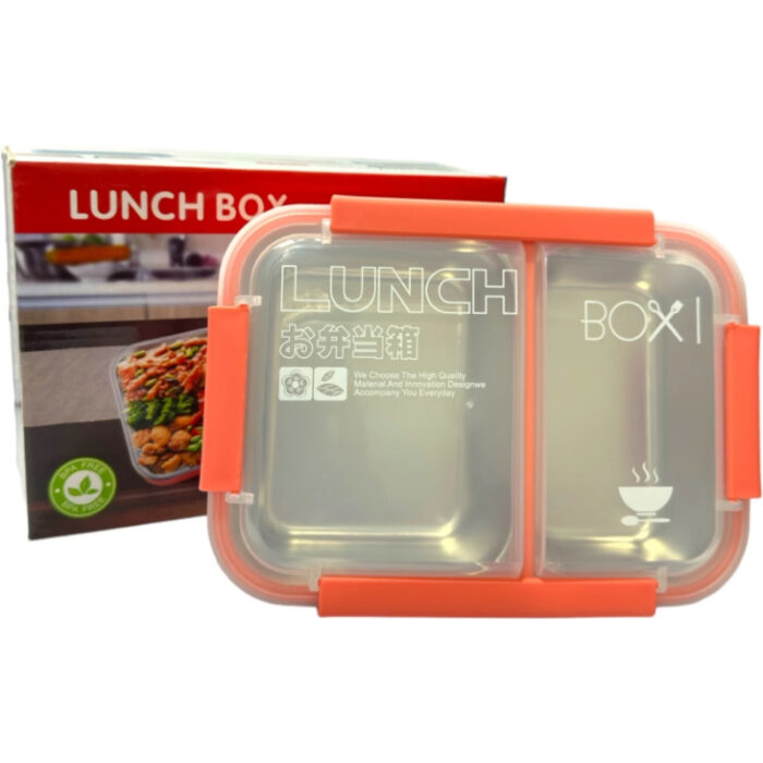 Dual-Compartment Leak-Proof Stainless Steel Lunch Box for Kids and Office - Image 1