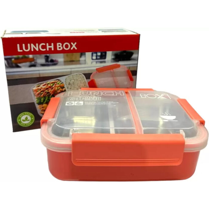 Dual-Compartment Leak-Proof Stainless Steel Lunch Box for Kids and Office - Image 6