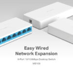 MS108 Mercusys 8-Port 10/100Mbps Desktop Switch - Image 5