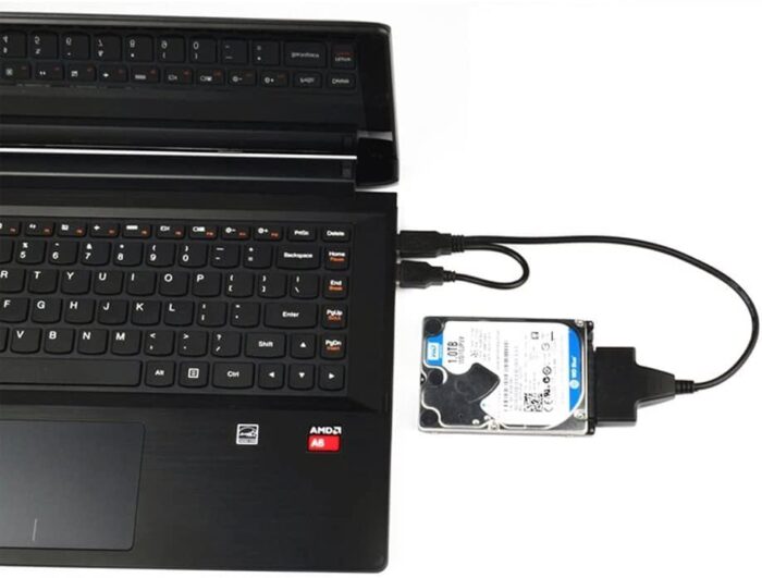 High Speed Dual USB 2.0 To 2.5″ SATA Hard Disk Drive Adapter W/UASP SATA To USB 2.0 Converter For SSD/HDD - Image 5
