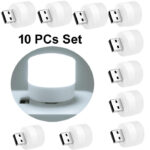 Pack of 10 Mini USB LED Night Lights – Compact Plug-in Lamps for Bedroom, Office, and Travel - Image 6