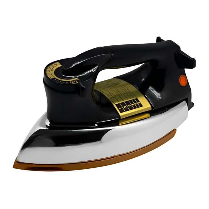 1000W Heavy Duty Super Deluxe Dry Iron With 24K Chrom Coating And Temperature Control - Image 5