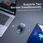 E-1300 Rechargeable 2.4Ghz Dual Mode Luminous Wireless Mouse - Image 6