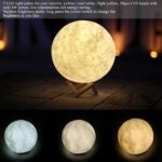 3D Magical Moon LED Night Light Desk Lamp USB Rechargeable 7 Light Colors For Home Decoration - Image 3
