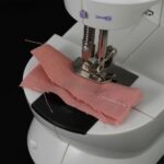 Electric Mini Sewing Machine Home Hand Machine Lock Stitch Adjustment With Light Handheld Portable Machine - Image 5