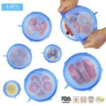 6 Pcs/Set Silicone Food Wrap Caps Cookware Lids Stretchable Fresh Covers - Image 6