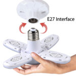 E27 Mini 28W Cool White Led Folding Light Bulb 2800lm - Image 3