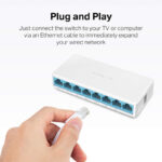 MS108 Mercusys 8-Port 10/100Mbps Desktop Switch - Image 3