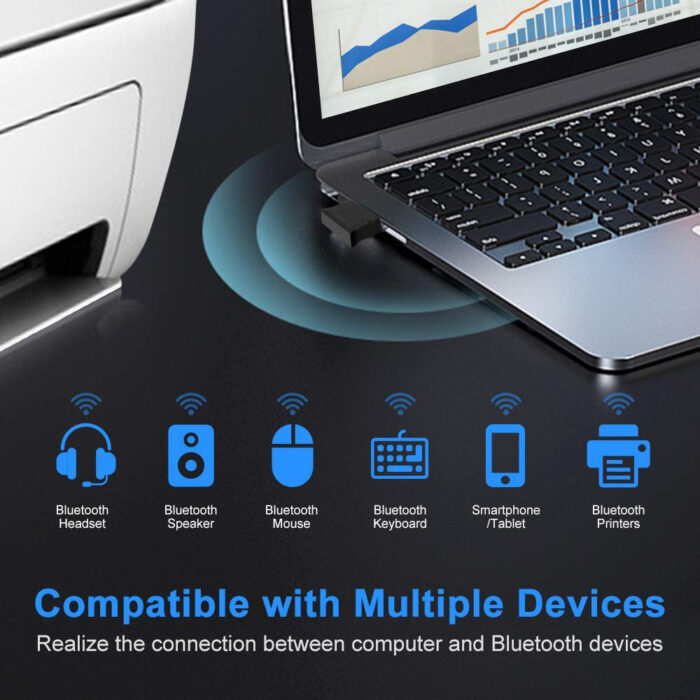 USB 2.0 Bluetooth Adapter For Converting Non-Bluetooth PC Into Bluetooth Enabled - Image 4