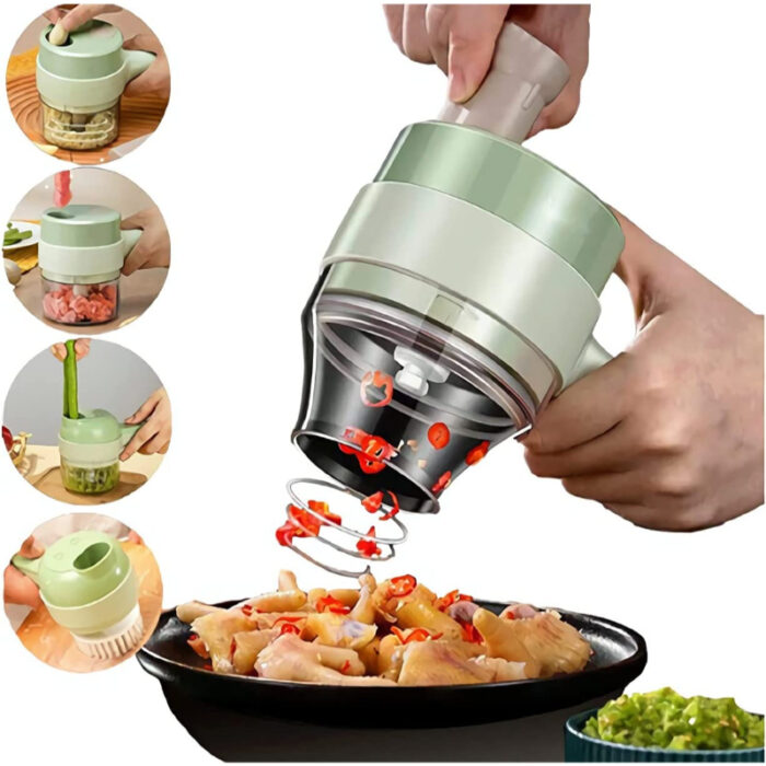 Multi-Functional 4 In 1 Electric Handheld Cooking Hammer Food Chopper - Image 1
