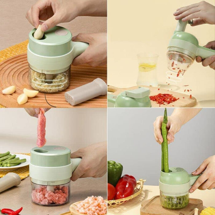 Multi-Functional 4 In 1 Electric Handheld Cooking Hammer Food Chopper - Image 2