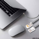 200 Pcs RJ45 CAT6 Pass Through And Foldable Shrapnel Design Ethernet Cable Connectors - Image 5