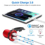 Rocketek 12V/24V 36W Waterproof Aluminum Dual USB Quick Charge 3.0 Charger Socket Power Outlet Adapter With LED Voltmeter - Image 8