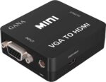 Mini VGA To HDMI Audio Video Converter Adapter Box With USB Cable And 3.5mm Audio Port Cable Support HDTV For PC Laptop - Image 2