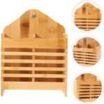 Kitchen Wooden Mini Spoon Holder And Bamboo Chopstick Basket - Image 3