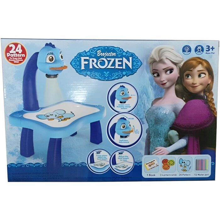 3-In-1 Frozen Creative Projection Painting Table For Kids Creative - Image 6