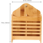 Kitchen Wooden Mini Spoon Holder And Bamboo Chopstick Basket - Image 9
