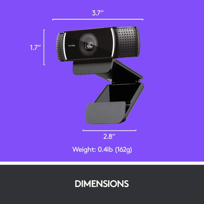 C922x Full HD 1080p High-Performance Pro Stream Webcam - Image 4