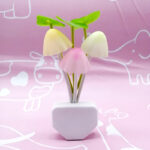 Automatic LED Mushroom Night Light – Color-Changing Sensor Lamp with Dusk-to-Dawn Auto On/Off, Plug-in Night Light for Kids Room, Nursery, Bedroom & Home Decor - Image 2