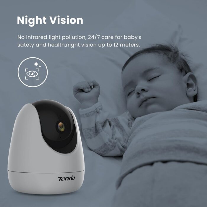 Tenda CP3 V2.2 360 Degree Super HD 1080P Security Pan/Tilt Camera With Voice Control, Human Detection, Two-Way Audio - Image 13