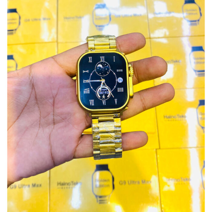 Haino Teko G9 Ultra Max 1.92 Inches Display Golden Edition Smart Watch - Image 3