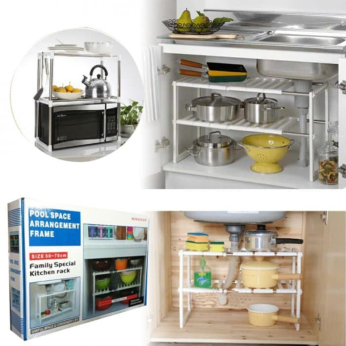 Adjustable Pool Space Arrangement Frame Family Special Kitchen Rack - Image 4