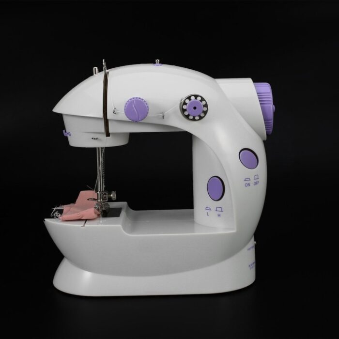 Electric Mini Sewing Machine Home Hand Machine Lock Stitch Adjustment With Light Handheld Portable Machine - Image 6