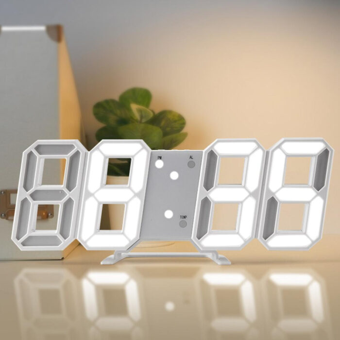 Multi-Functional Modern Design 3D LED Digital Clock - Image 2