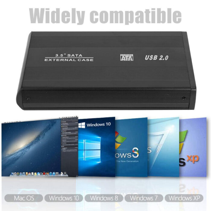 External 3.5″ SATA 480Mbps Transfer Rate Hard Drive Enclosure With Overheating Protection Quality - Image 4