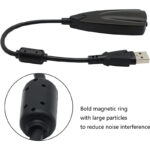 5Hv2 USB2.0 Virtual 7.1 High Quality Channel 3D External Sound Card Adapter Driver Steel Sound - Image 3