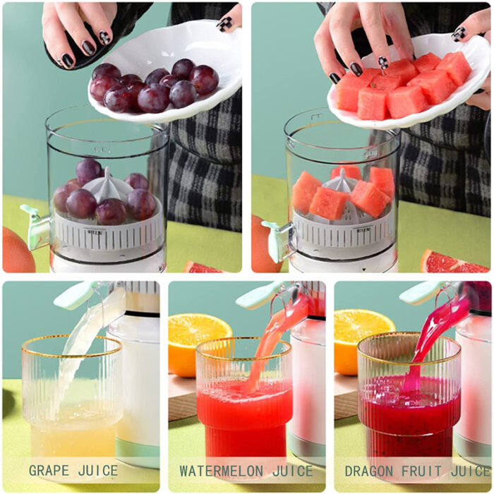 Automatic Household Electric Citrus Juicer With USB & Cleaning Brush - Image 1