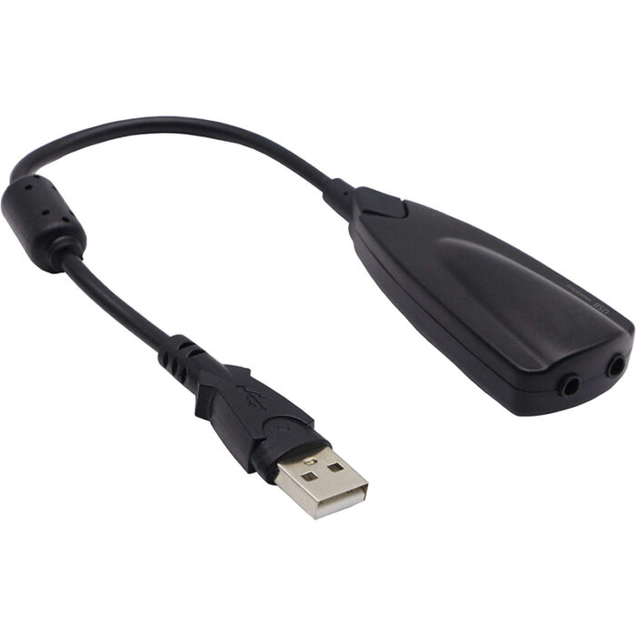 5Hv2 USB2.0 Virtual 7.1 High Quality Channel 3D External Sound Card Adapter Driver Steel Sound - Image 1