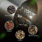 One Handed Operation Thumb Push High Quality Stainless Steel Spice Grinder - Image 10