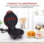 Compact 4-Inch Non-Stick 350-Watt Electric Mini Waffle Maker Machine - Image 11