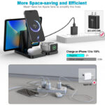 Y15S 4-in-1 Smart Magnetic Wireless Charging Stand – 30W Fast Multi-Device Charger for iPhone, Apple Watch, AirPods & More - Image 5